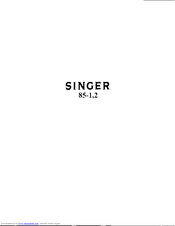 SINGER 85-1 Instructions For Using Manual
