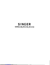 SINGER 99W132 Instructions Manual