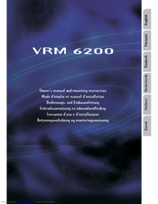 VDO VRM 6200 Owner's Manual