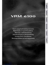 VDO VRM 6100 Owner's Manual
