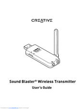 CREATIVE BLASTER TRANSMITTER User Manual