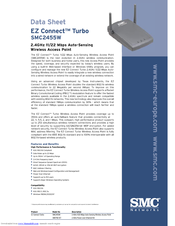 SMC Networks EZ Connect Turbo SMC2455W Datasheet
