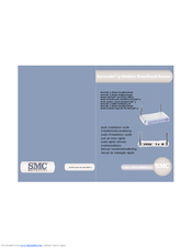 SMC Networks 2804WBRP-G Quick Installation Manual
