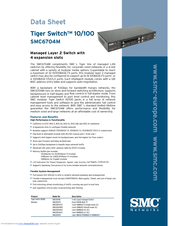 SMC Networks Tiger Switch 10/100 SMC6704M Specifications
