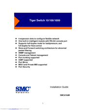 SMC Networks Tiger Switch 10/100 SMC6704M Installation Manual