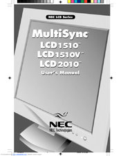 NEC LCD1520T User Manual