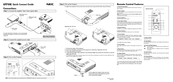 NEC LT75Z - MultiSync SVGA DLP Projector Quick Connect Manual