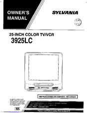 Sylvania 3925LC Owner's Manual