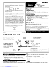 Sylvania C6420FE Owner's Manual