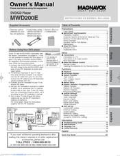 Magnavox RSMWD200E Owner's Manual