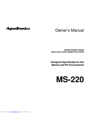 AUDIOVOX AquaTronics MS-220 Owner's Manual