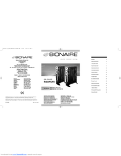 BIONAIRE BOH1501W Instruction Manual