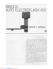 MINOLTA AUTO ELECTROFLASH 450 Manual
