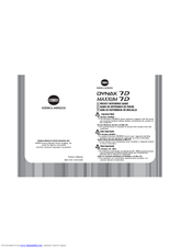 Konica Minolta Dinax 7D Pocket Reference Manual