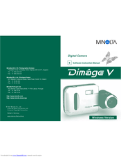 MINOLTA Dimage V Software Instruction Manual