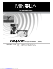 MINOLTA DiMAGE Image Viewer Utility Instruction Manual