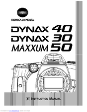 Konica Minolta DYNAX 40 - PART 2 Manual