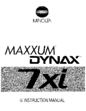 MINOLTA Dynax 7xi Manual