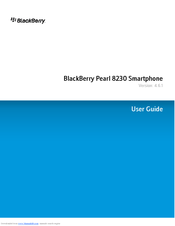 BLACKBERRY BlackBerry Pearl 8230 User Manual