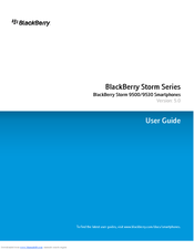 BLACKBERRY 9500 - Storm - GSM User Manual