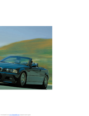 BMW M3 CONVERTIBLE 2004 Owner's Manual