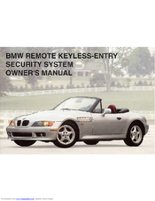 BMW REMOTE KEYLESS-ENTRY SECURITY SYSTEM Manual
