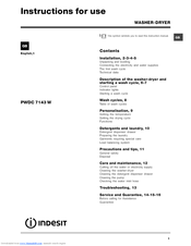 INDESIT PWDC 7143 W Manual