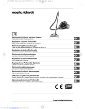 MORPHY RICHARDS PERFORMAIR CYCLONIC VACUUM CLEANER Instructions Manual