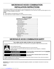 WHIRLPOOL 8206327 Installation Instructions Manual