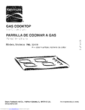 Kenmore 3240 - 30 in. Gas Cooktop Use And Care Manual