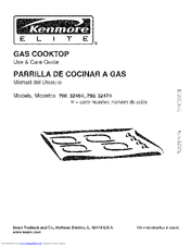 Kenmore 3246 - Elite 30 in. Gas Cooktop Use And Care Manual