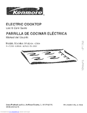 Kenmore 4121 - 36 in. Electric Cooktop Use And Care Manual