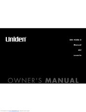 Uniden DXI 4286-2 Series Manual De Usuario