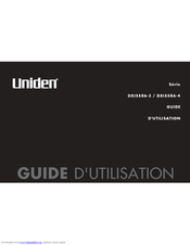 Uniden DXI5586-4 Series Manual D'utilisation
