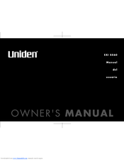 Uniden EXI 5560 Manual Del Usuario
