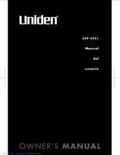 Uniden EXP4241 - EXP 4241 Cordless Phone Manual Del Usuario