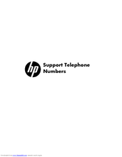 HP 278550-002 - Deskpro 2000 - 6266X Model 3200 Support Telephone Numbers