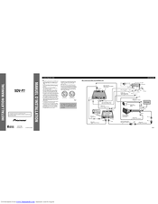 Pioneer SDV-P7 - DVD Player - in-dash Installation Manual