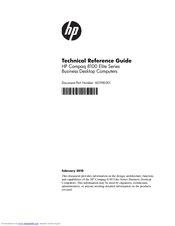 HP 8100 - Elite Convertible Minitower PC Technical Reference Manual