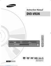 Samsung DVD-VR335 Instruction Manual