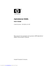 HP DS20L - AlphaServer - 1 GB RAM User Manual