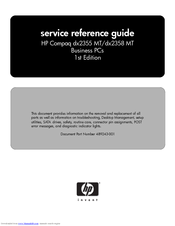 HP Compaq dx2358 MT Service & Reference Manual