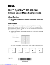 Dell OptoPlex 960 Configuration Manual