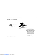 Zenith DVP615 Installation And Operating Manual