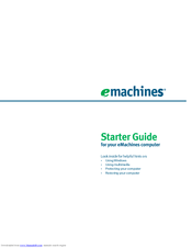 eMachines J2934 Starter Manual