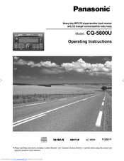 Panasonic CQ-5800U - Double DIN Heavy Duty MP3 Operating Instructions Manual