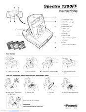 Polaroid 1200FF - Spectra Instant Camera Instructions