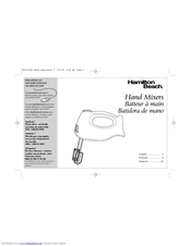 Hamilton Beach 62676 - Performance Plus 6 Speed Mixer Use & Care Manual