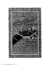 FENDER HEARTFIELD - FOR GUITARS AND BASSES Manual