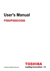 Toshiba P500-ST6822 User Manual